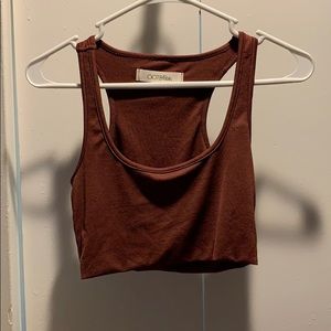 Burgundy crop top